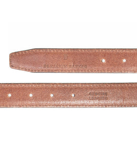 Textured Leather Belt Dark Brown