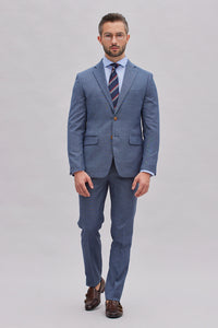 Motoji Steel Blue Suit Jacket