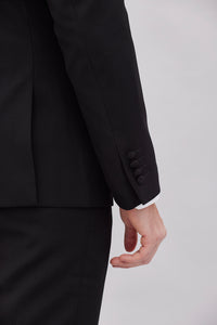 Toshi Black Textured Tux Jacket
