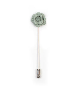 Mini Green Flower Lapel Pin