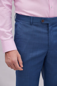 Tsumugi Petrol Blue Suit Pants