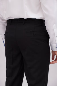 Toshi Black Textured Tux Pants