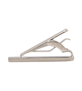 Brushed Silver Tie Clip