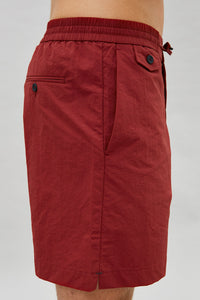 Merlot Drawstring Deck Shorts