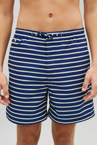 Breton Stripe Drawstring Deck Shorts
