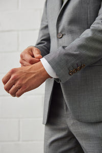 Koji Cement Grey Suit Jacket